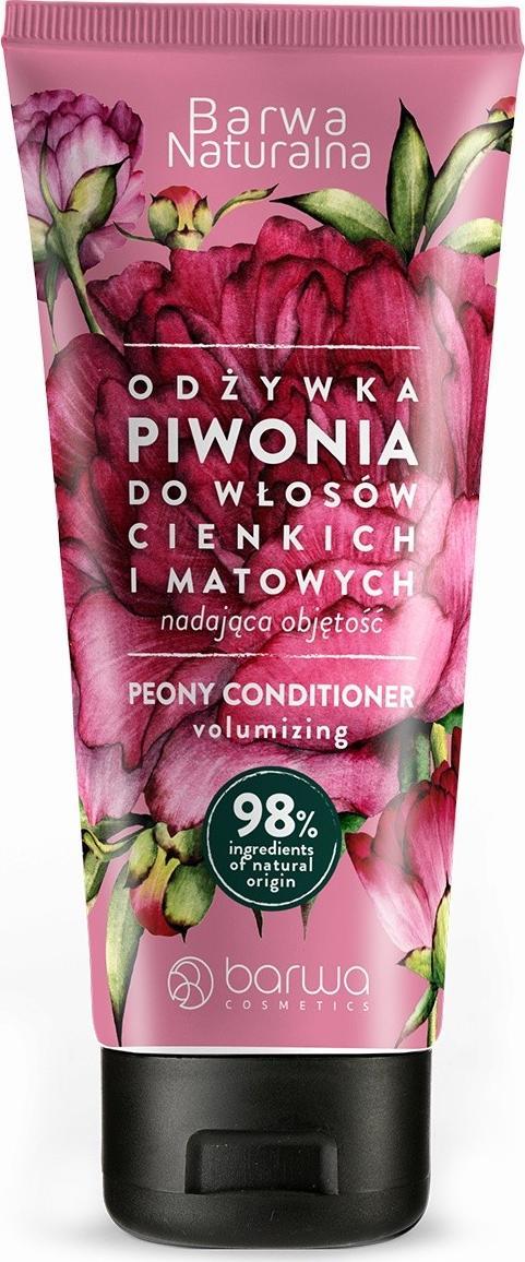 Barwa BARWA_Naturalna zwiększająca objętość odżywka do włosów Piwonia 200ml