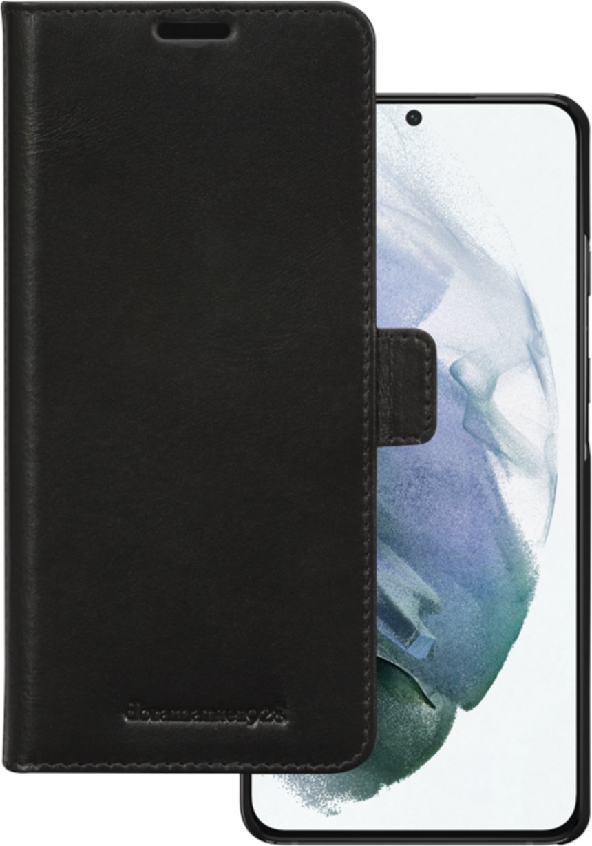 dbramante dbramante1928 Lynge - Etui na telefon - skóra z fakturą - czarny - do Samsung Galaxy S21+ 5G