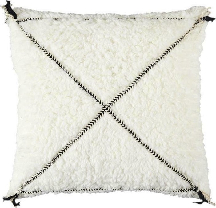 Intesi INTESI PODUSZKA SHERPA BIAŁA Z CZARNYM WZOREM