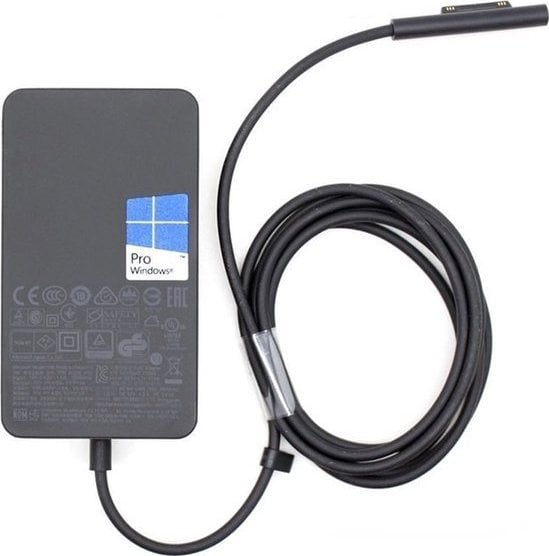 Ładowarka Microsoft Surface 65W Power Supply Laptop, Tablet Czarny Prąd przemienny Wewnętrzna