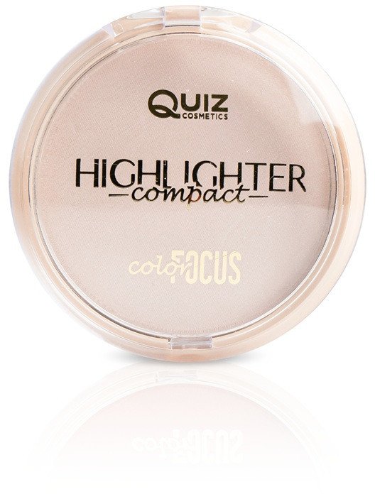 Quiz Cosmetics Color Focus Highlighter Powder puder rozświetlający wzbogacony witaminą E N01 Pink 10g