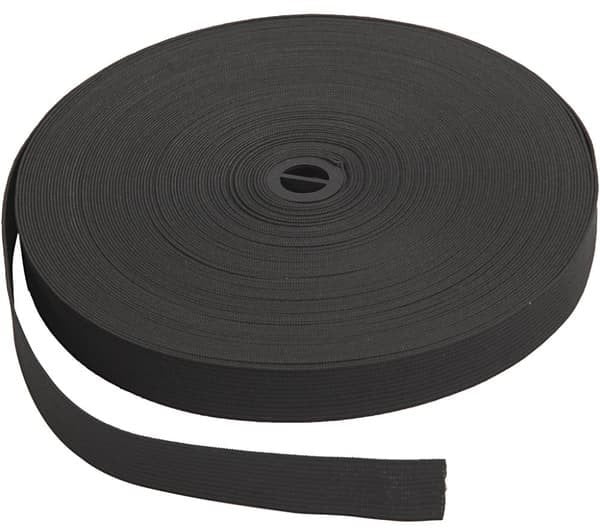 WOVEN POLYPROPYLENE STRIP BLACK 33MM