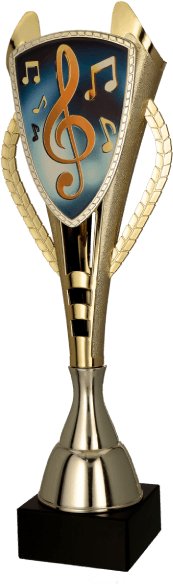 Victoria Sport Puchar plastikowy złoty - MUZYKA