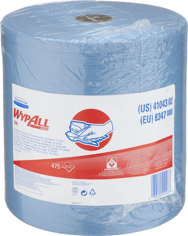 WYPALL Kimberly-Clark X80 - Czyściwo w dużej roli, perforowane - Niebieskie