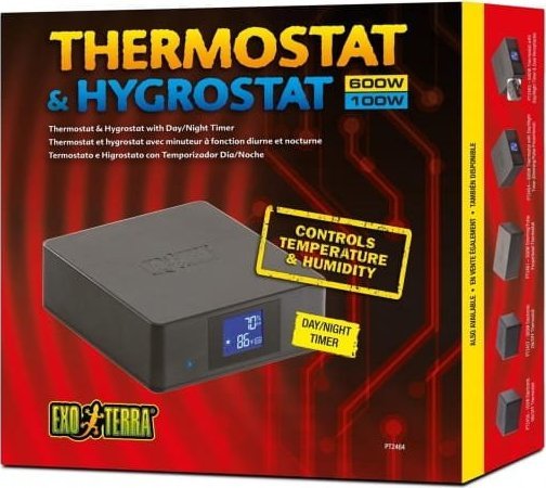Exo Terra Termostat / Hygrostat, 600 W/100W
