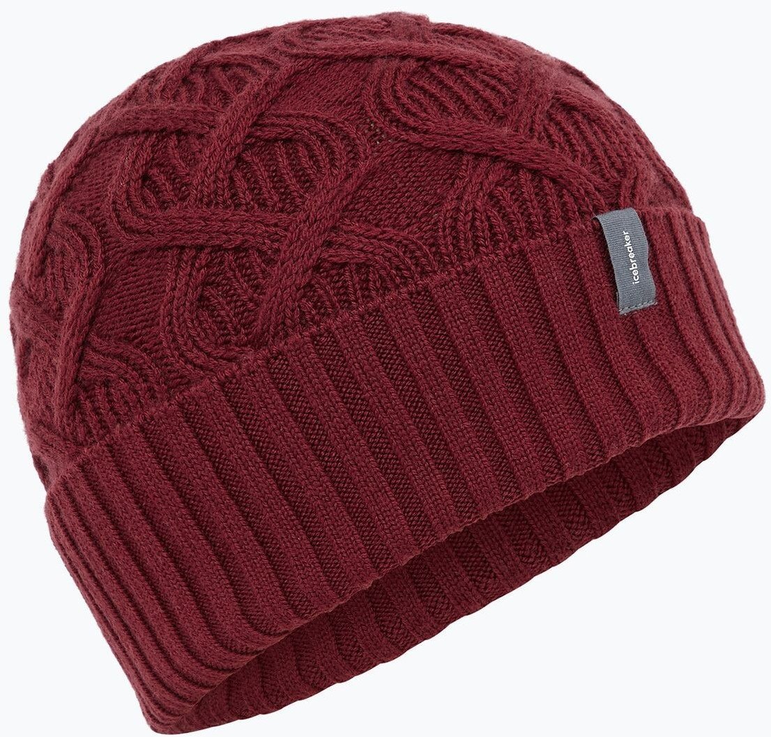 Czapka zimowa Icebreaker Merino Cable Knit Beanie - port
