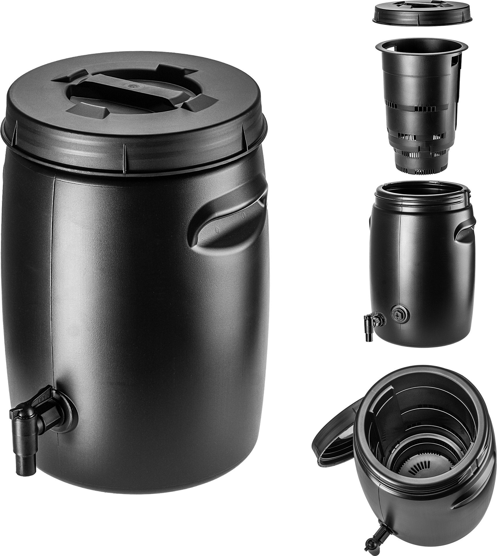 Kadax KADAX Zbiornik Na Nawóz 25L Ogrodowy Beczka Do Wytwarzania Nawozu Gnojówki Kran