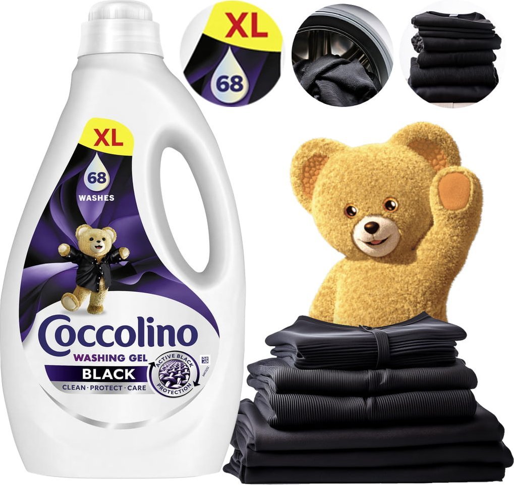 Coccolino Coccolino Black & Dark XL Żel Do Prania Czarnych i Ciemnych Tkanin 68 Prań 2,72l