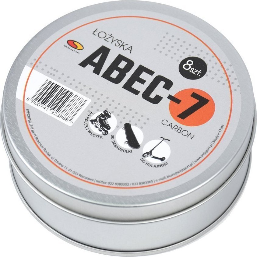 SMJ sport Łożyska ABEC-7 puszka 8 sztuk