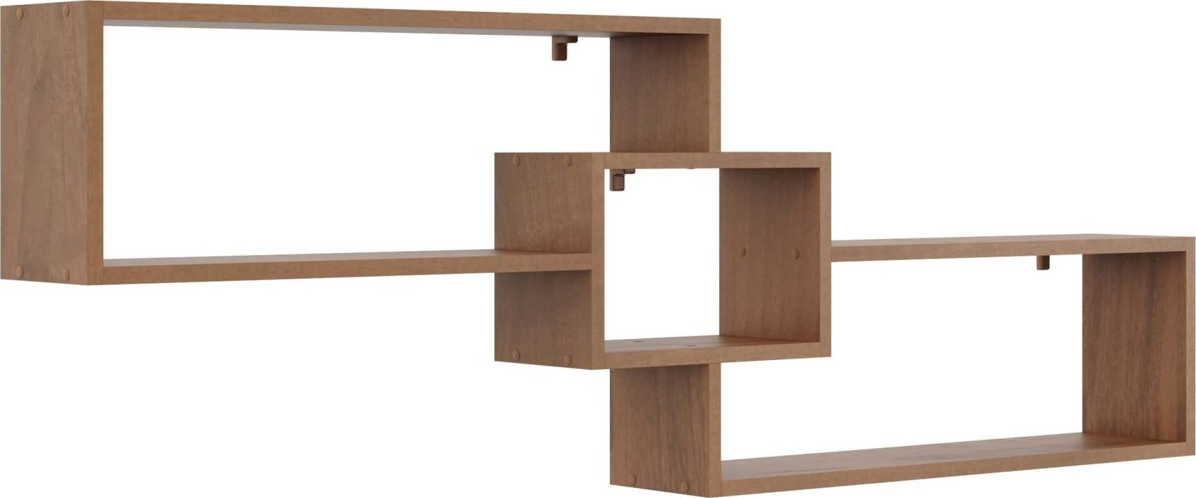 Tyletegotu Półka ścienna na książki, dekoracje, 159x18x54 cm, orzech, mat