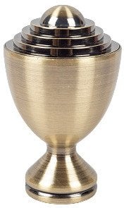 CURTAIN ROD FINIALS PALACIO GOLD 25 2PC