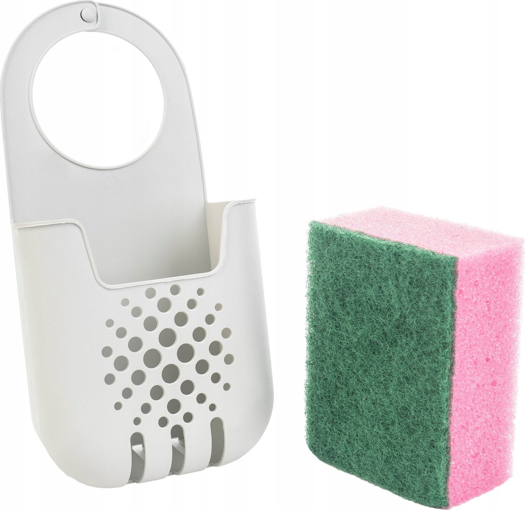 Kadax KADAX Organizer Na Gąbkę Uchwyt Do Zlewu Z Gąbką Kuchenny Przybornik Biały