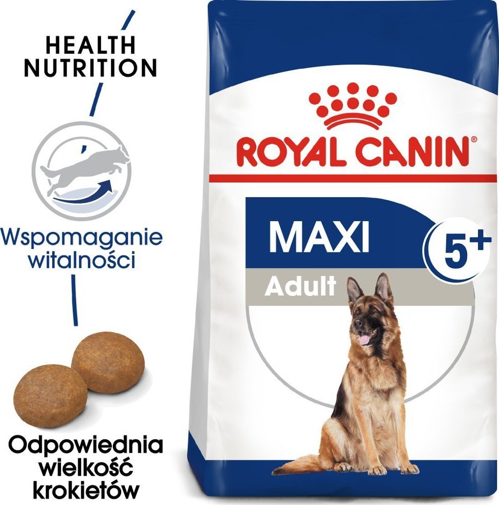 Royal Canin ROYAL CANIN Maxi Adult 5+ 15kg + Advantix - dla psów 25-40kg (4 pipety x 4ml)
