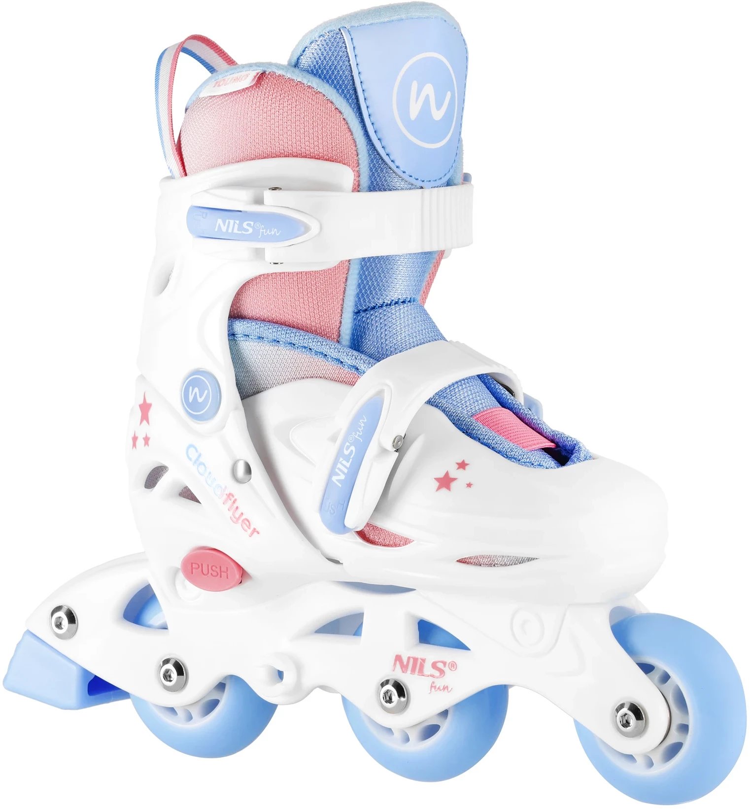 Rolki Nils Extreme NJ1190 rekreacyjne regulowane białe r. 26-29