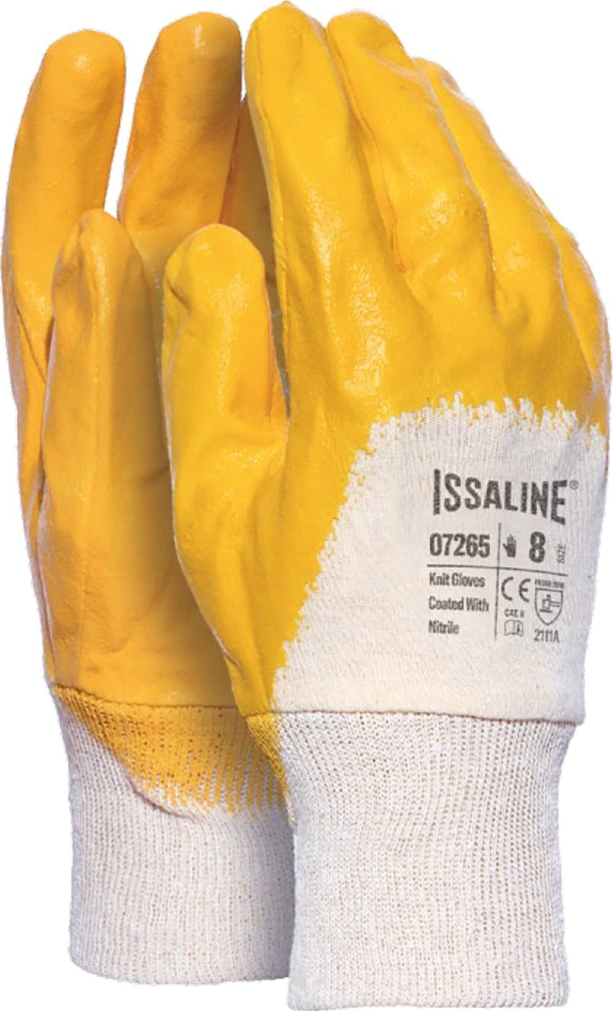 INDUSTRIAL STARTER IS-07265 - Rękawice tekstylne powlekane nitrylem 8