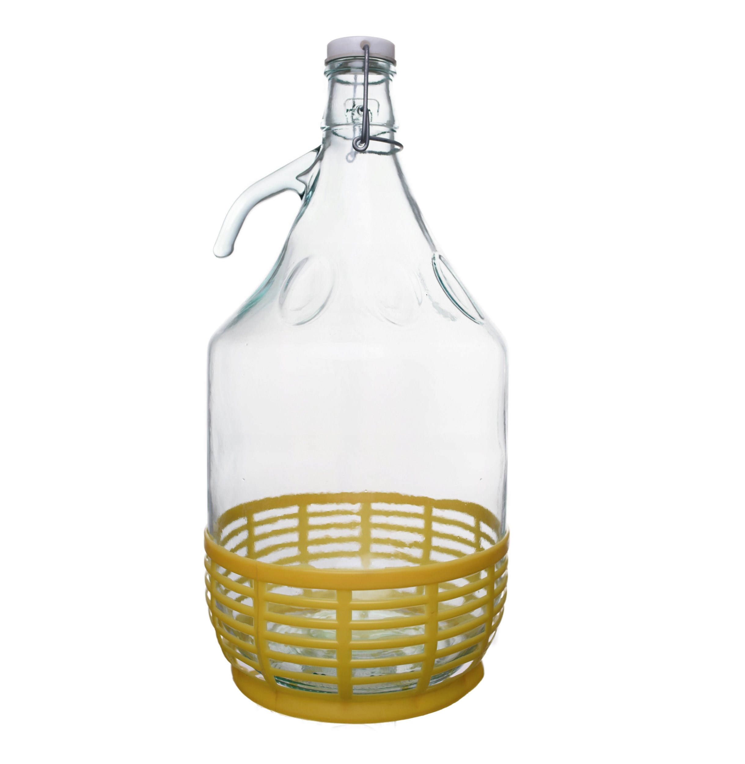 DAMA 5L KOSZ + ZAMKNIĘCIE PAŁĄK gąsior balon na wino bimberek nalewki