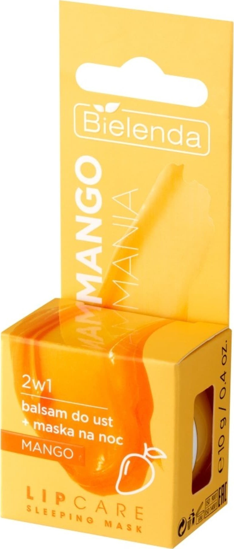 Bielenda BIELENDA Lip Care Balsam do ust + Maska na noc 2w1 Mango Mania 10g