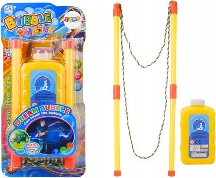 LeanToys Zestaw Do Ogromnych Baniek Mydlanych Sznurek Płyn 500ml