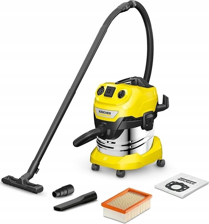 Odkurzacz przemysłowy Karcher Sauso-drėgno valymo siurblys Karcher WD 4 P S V-20/5/22; 1000 W