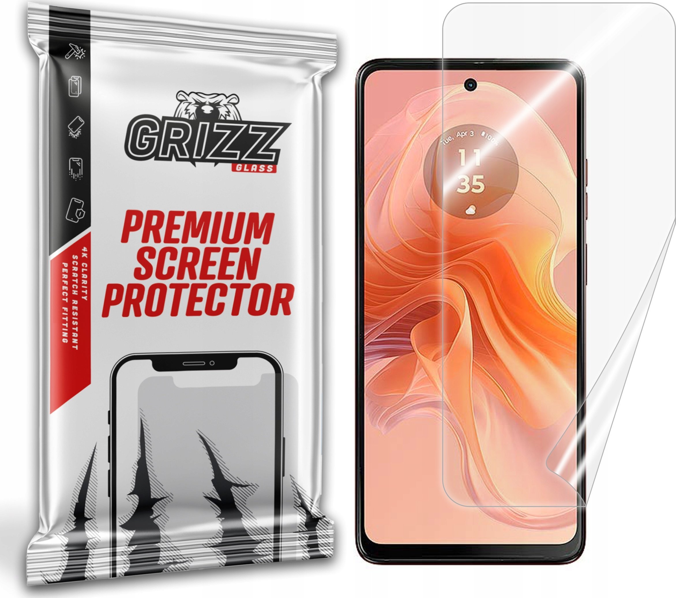 GrizzGlass Folia ceramiczna GrizzGlass CeramicFilm do Motorola Moto G04s