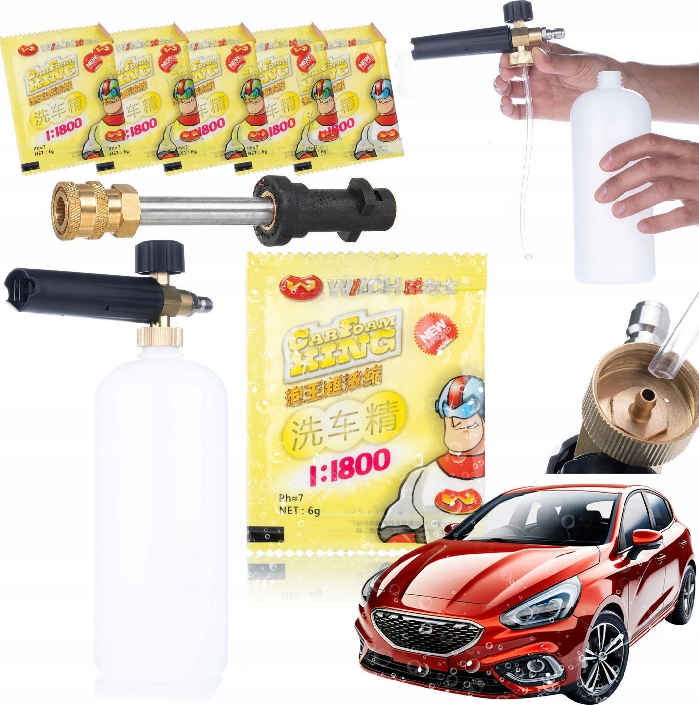 Rosfix 5X PIANA AKTYWNA PROSZEK PIANOTWÓRCZY DO PIANOWNICY+PIANOWNICA 1000ML LANCA