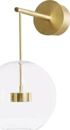 Kinkiet King Home Kinkiet CAPRI WALL złoty - 60 LED, aluminium, szkło