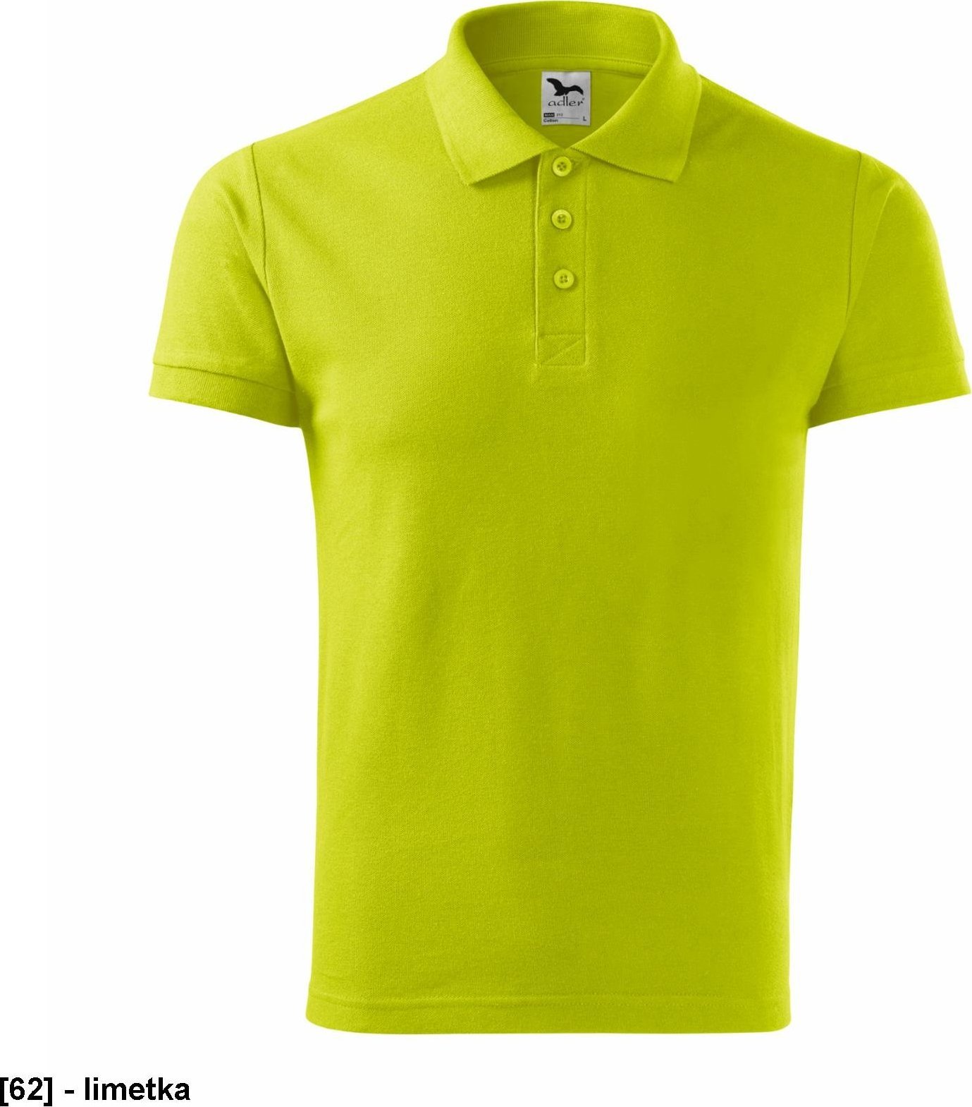 MALFINI Cotton 212 - ADLER - Koszulka polo męska, 170 g/m, - limetka S