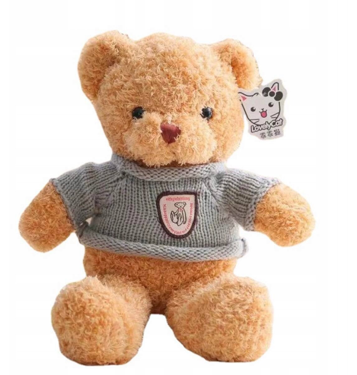 Miś biały z brązową kokardką olbrzymi 41205