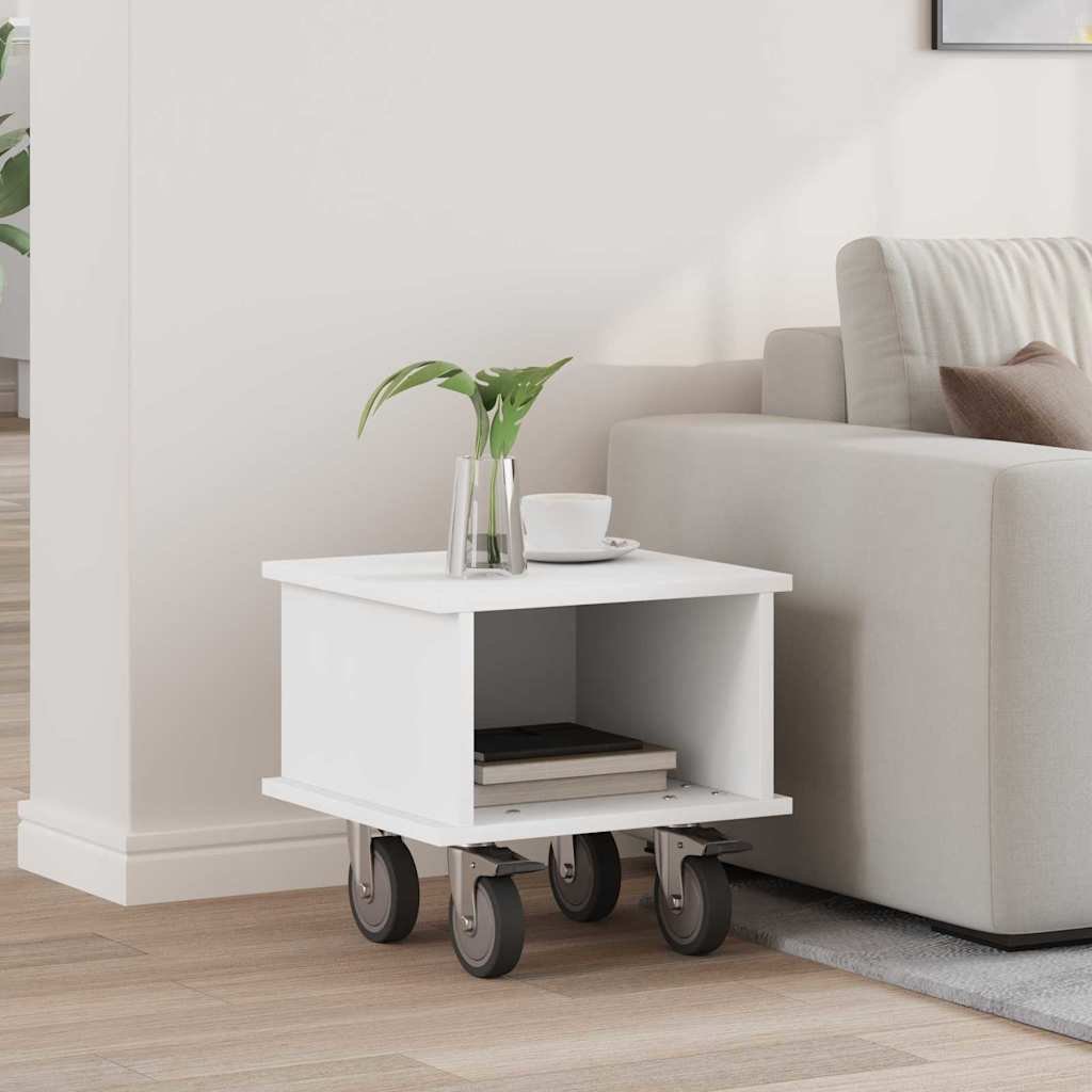 vidaXL Stół pod telewizor Biały 37 x 35 x 35 cm