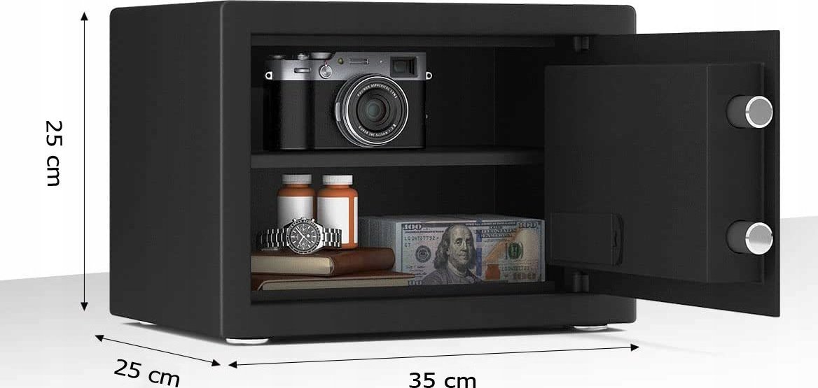 Total shopping Sejf Domowy Z Zamkiem Elektronicznym Kasa Pancerna Tsf-13