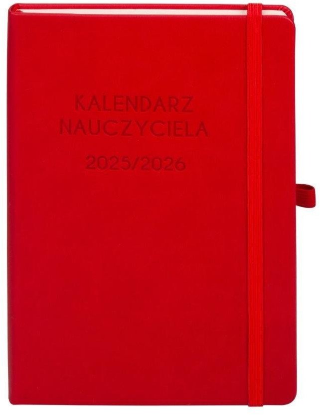 Kalendarz 2025/2026 A5 nauczyciela TDW czerwony