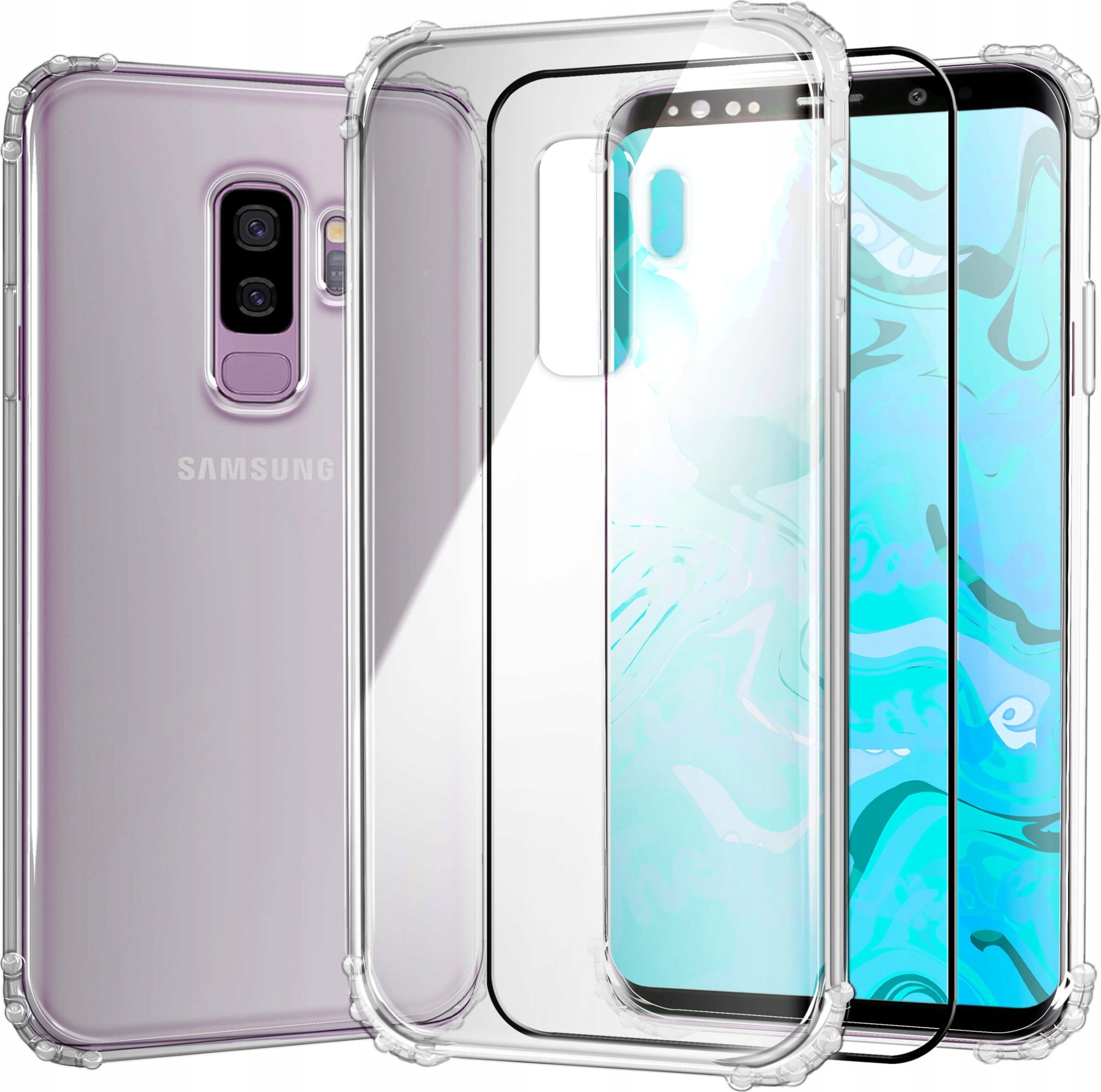 Hello Case ETUI PANCERNE DO SAMSUNG GALAXY S9 | CASE GUMOWE SLIM ANTI SHOCK SZKŁO