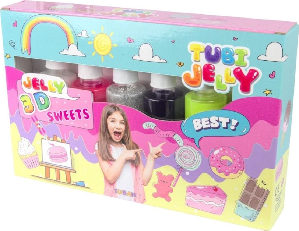 TUBAN Zestaw Tubi Jelly 6 kolorów - Słodycze