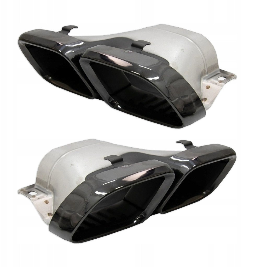 Końcówki tłumika Czarny MERCEDES C-Class W205 S205 A205 C205 GLE C292 S-Class W222 przed liftem 2015-2018