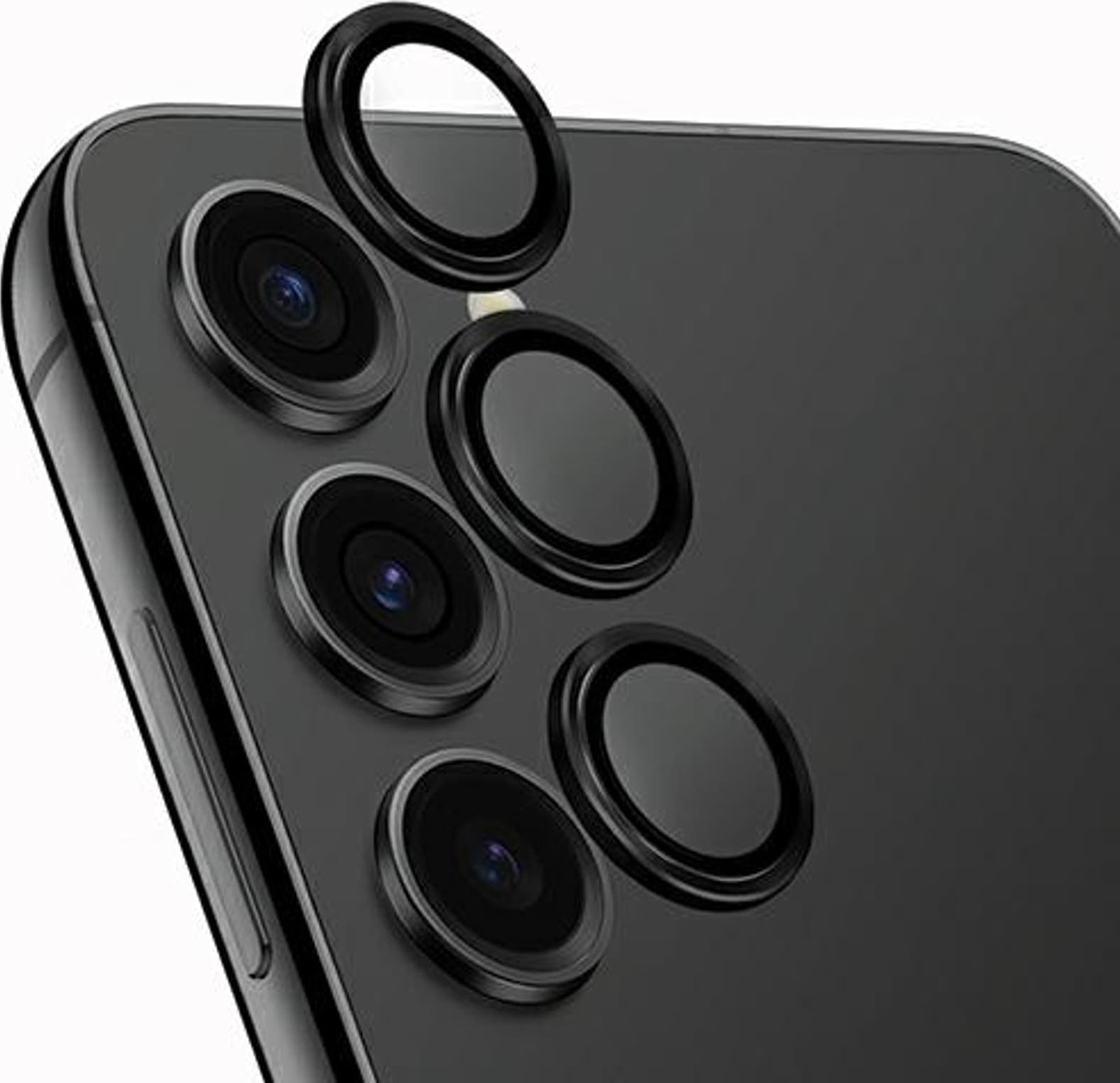 Uniq UNIQ Optix Aluminium Camera Lens Protector Sam S24 S921 midnight black szkło na obiektyw aparatu z aplikatorem