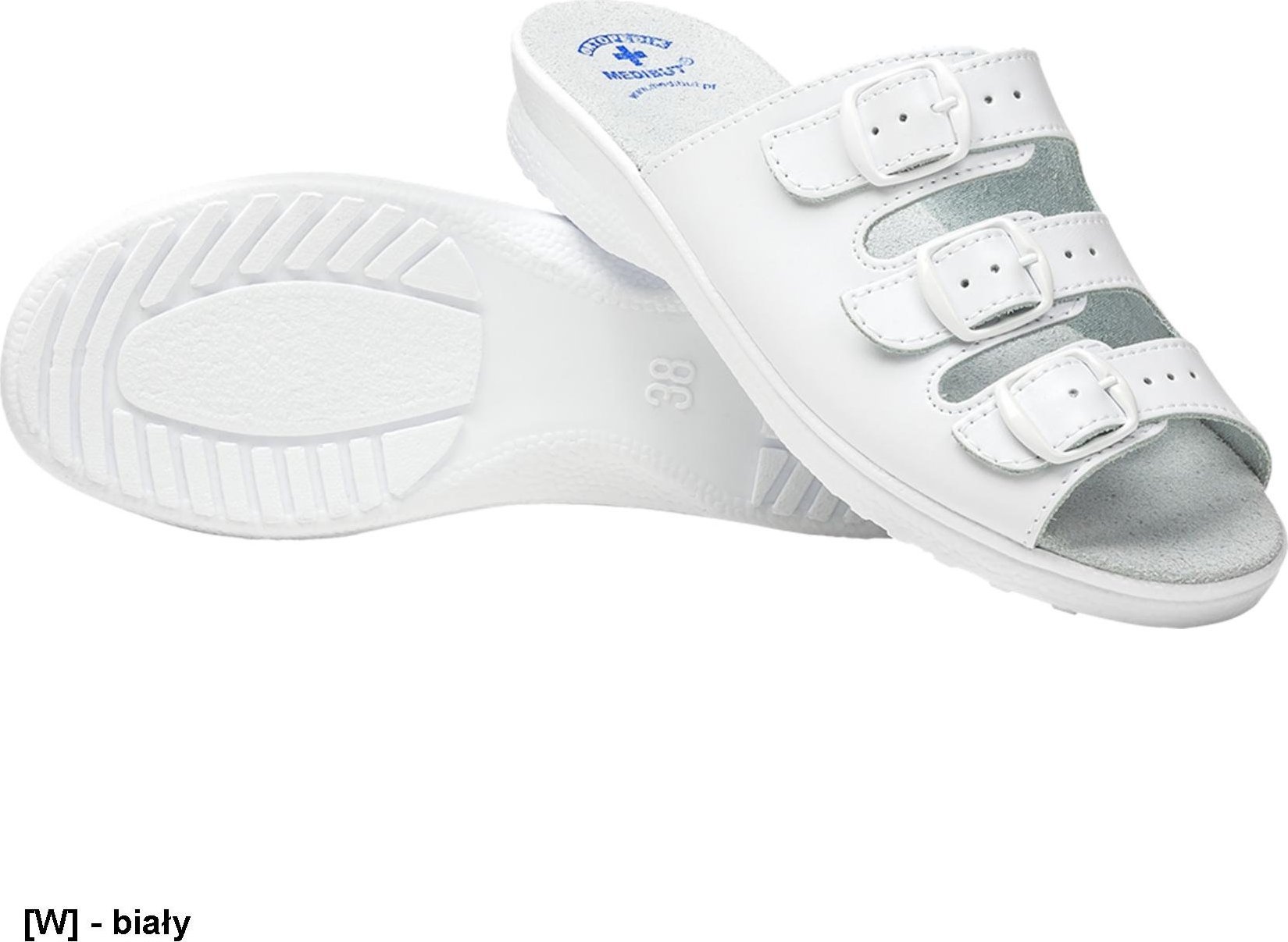 MEDIBUT BMKLA3PAS - Buty białe zawodowe 39