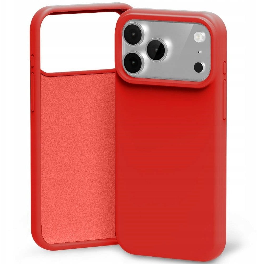 Etui Mercury Silicone do iPhone 17 Pro Max czerwony
