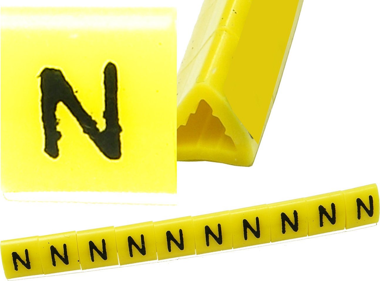 Ergom Oznacznik przewodów OZ-1 N żółte 100szt