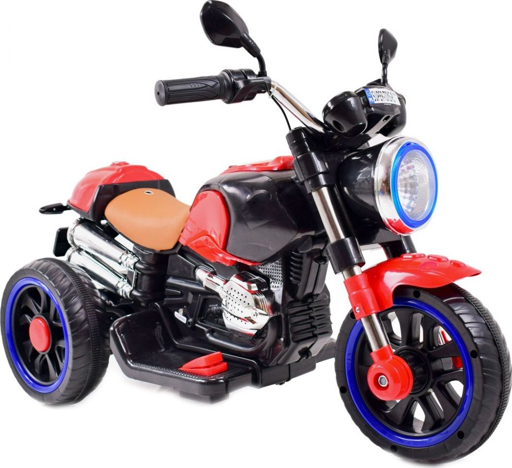 Super Toys MOTOR 3 KOŁOWY KS - 2 SILNIKI, ŚWIECĄCE KOŁA, MIĘKKIE SIEDZENIE, GAZ W MANETCE/5189 uniwersalny