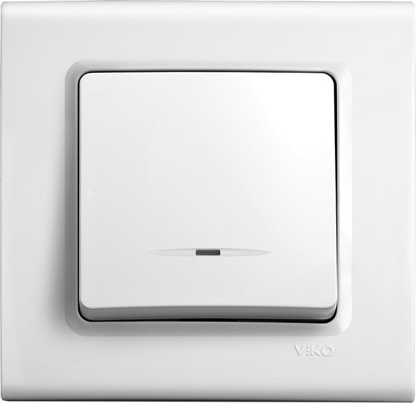 Linnera S Łącznik 1-Biegunowy Podświetlany, Kolor Biały / 91440019