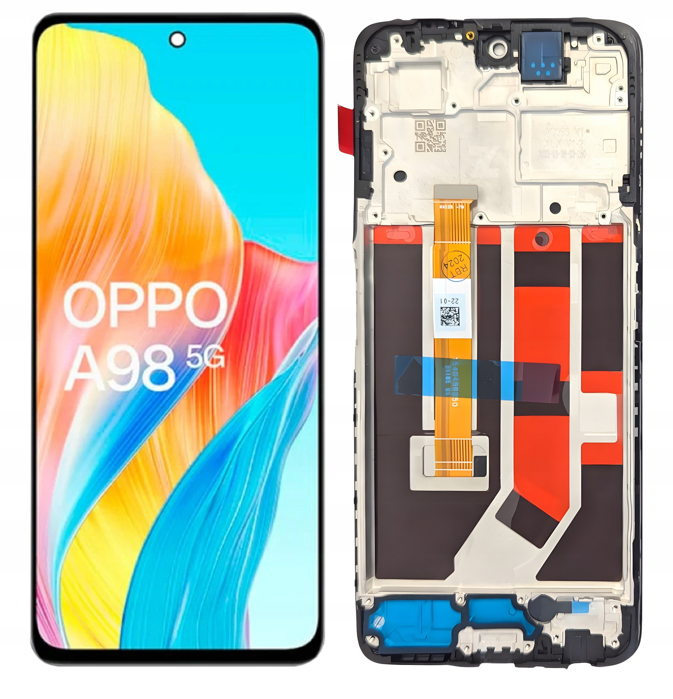 WYŚWIETLACZ EKRAN LCD DO OPPO A98 5G RAMKA