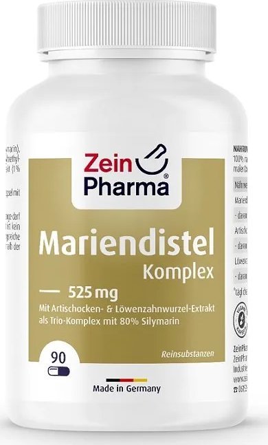 Zein Pharma Zein Pharma - Milk Thistle Complex, 525mg, 90 kapsułek
