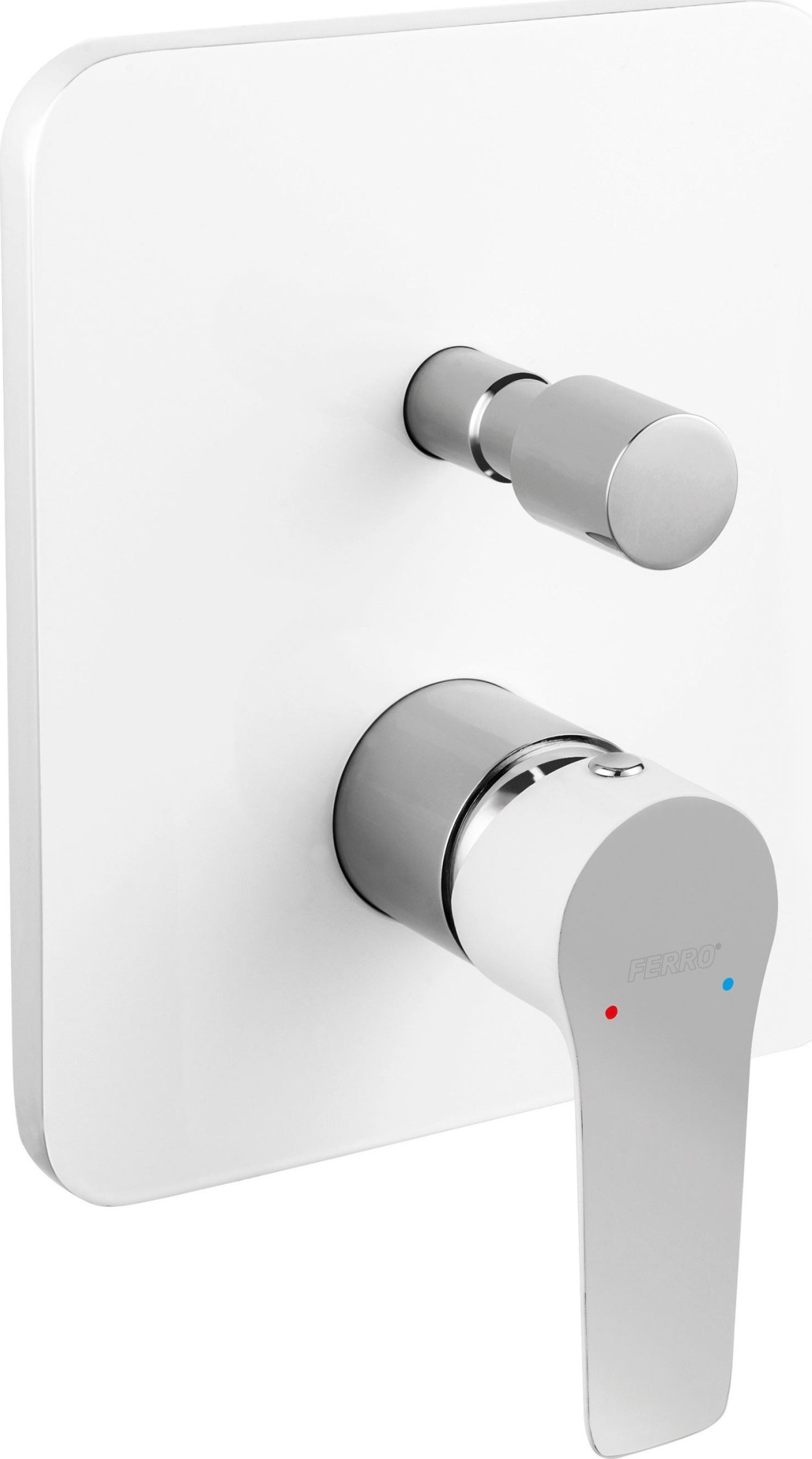 Bateria wannowa Ferro BDR7P BATERIA ADORE PODTYNKOWA 2-FUNK.BIAŁY-CHROM // BF.BDR7P