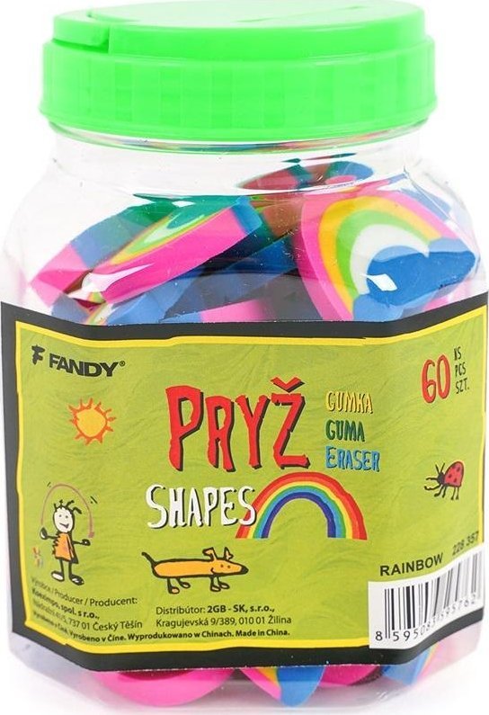 Gumka Shapes tęcza (60szt)