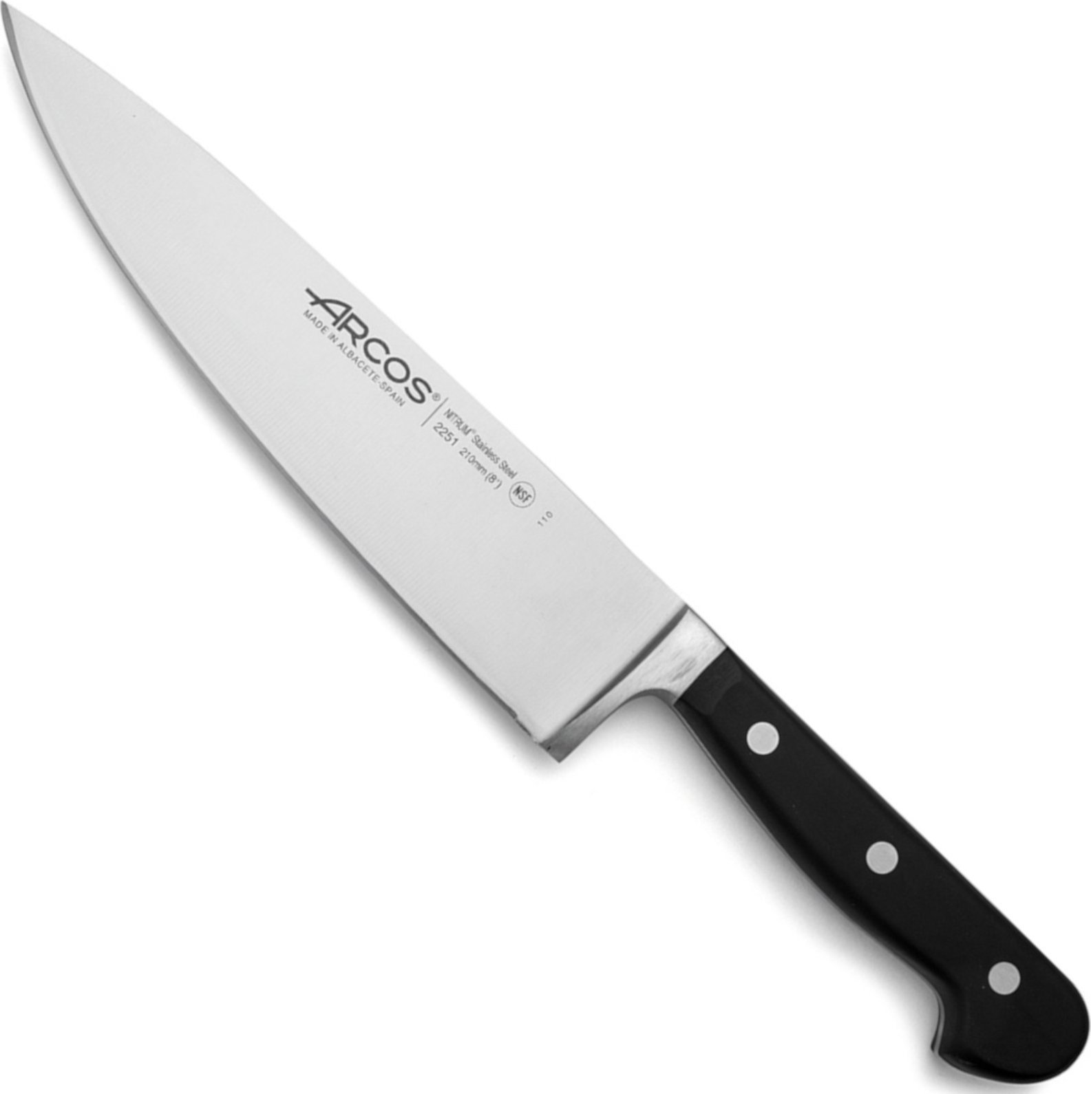 Arcos Nóż szefa kuchni uniwersalny do siekania krojenia ÓPERA dł. 210/342 mm Nóż szefa kuchni uniwersalny do siekania krojenia ÓPERA dł. 210/342 mm