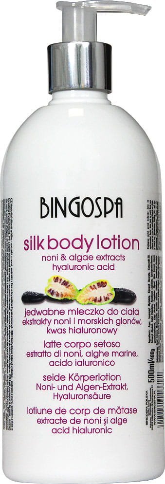 BingoSpa Jedwabne mleczko do ciała - ekstrakt z Noni, glonów morskich, oliwek