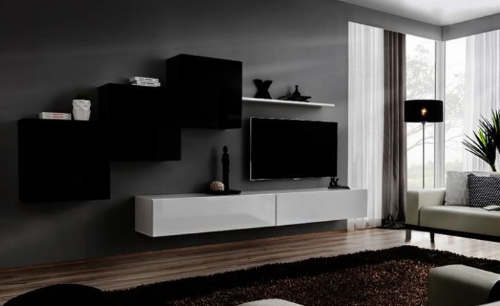 ASM Meble Meblościanka SWITCH X z szafką RTV i trzema szafkami ASM Meble