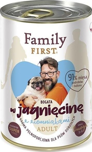 Family First FamilyFirst Bogata w jagnięcinę+ziemniak adult 400g