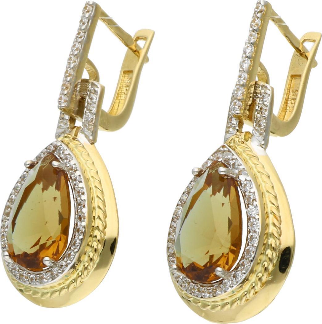 Rosanto Złote kolczyki z zultanitem sultanitem 585 14k