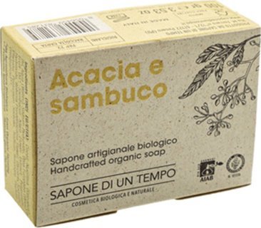 Organiczne mydło w kostce - Akacja i Bez - 100 gr. SAPONE DI UN TEMPO